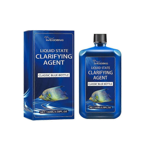 Fish Tank Water Clarifier Liquid for Aquarium Cleaning and Dechlorination