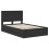 VidaXL vidaXL Bed Frame with Drawer Black 120 x 190 cm Engineer Wood 5