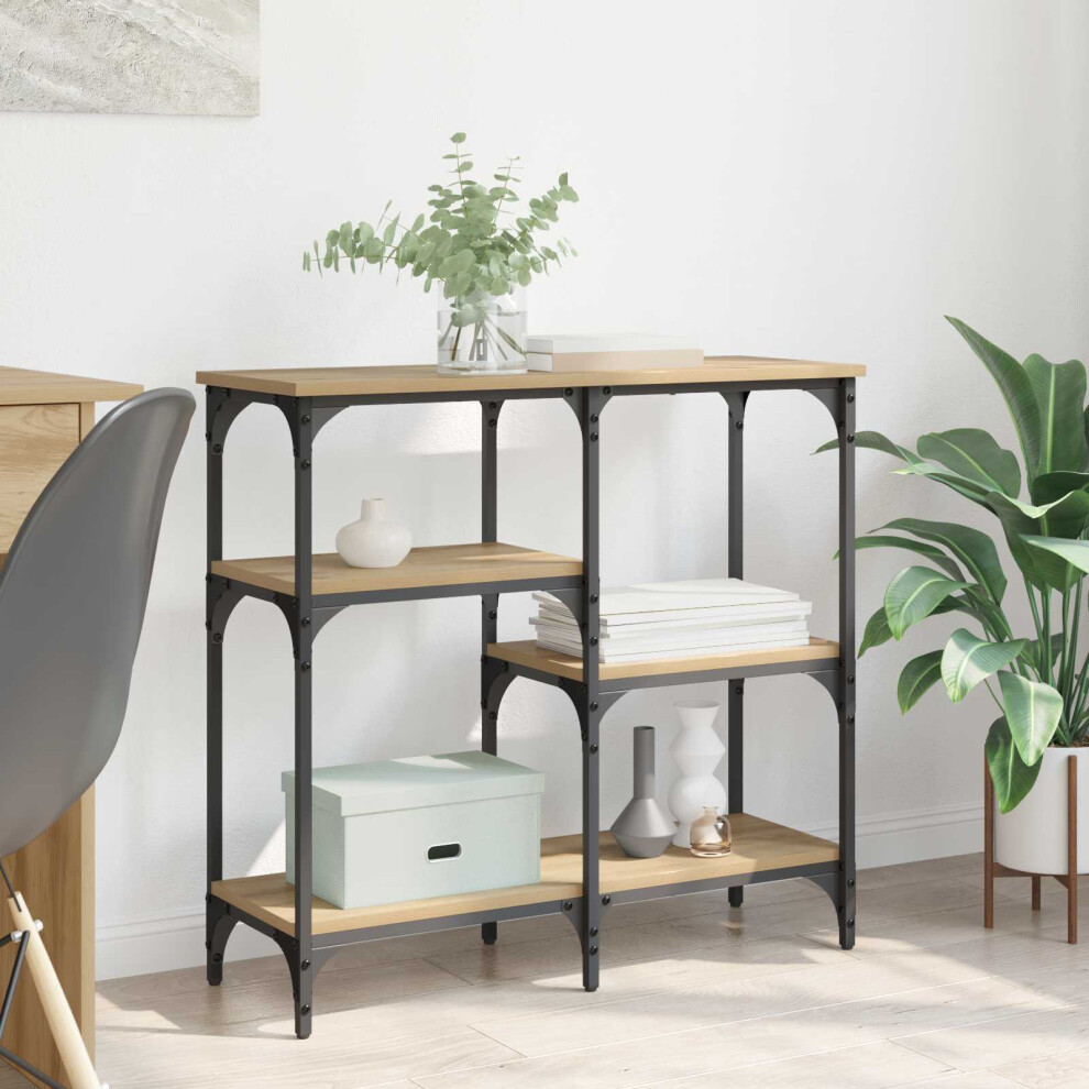 Vidaxl Console Table Artisan Oak 80 X 29 X 75 Cm Engineered Wood