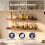 Levede Floating Shelf Wall Mounted Storage Modern Easy Assembly 2 PCS Brown 5