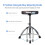 SONICAKE Drum Stool Adjustable Drum Throne Foldable with Anti-Slip Padded Drum Seat Black 5