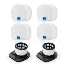 Filtro de Repuesto para Aspiradora, Compatible con Accesorios para Aspiradoras para , 2 Cartuchos de Filtro y 4 Filtros de Esponja