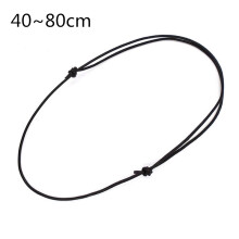 (2.0MM) Adjustable Choker Necklace with Sliding Knot, Braided Rope in 1.0MM/1.5MM/2MM Variants