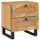 VidaXL vidaXL Bedside Cabinet Natural 40 x 33 x 46 cm Solid Mango Wood 1