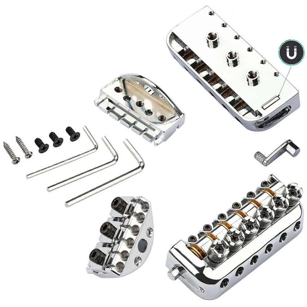 Guitar Bridge Tailpiece Saddle Bridge for Headless Electric Guitar Accessories