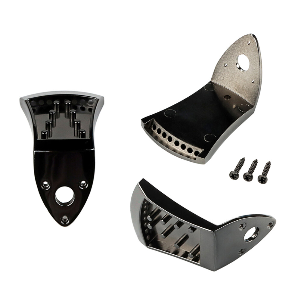 Guitar Repair Parts Zinc Alloy Triple-Cornered Mandolin Tailpiece With Screws 123643751211