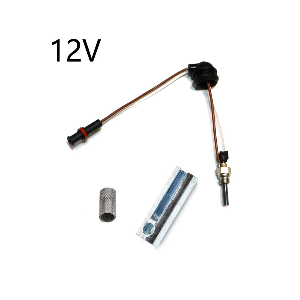 (12V Kit) 12/24V Ceramic Pin Glow Plug Kit For Car Truck Boat Air Diesel Parking Heater 2Kw 123643762361