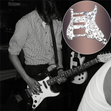 11-Hole SSH Guitar Pickguard, Metal Scratchplate for Strat-Style Electric Guitars