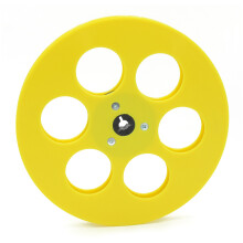 (yellow) 6-hole Empty Tape Reel Nab Opening Reel to Reel Recorder for TEAC/ReVox Studer