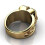 (12) Personalized Trendy Dominant Carved Micro Diamond Flip Ring 5