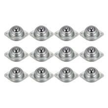 12 Pieces CY-15A Transfers Universal Rotation Conveyor Wheel Caster Roller 5/8 inch Bearings