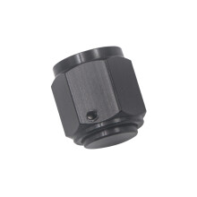 (AN10) 6/8/10/12-AN Female Flare Cap Port Plug, Block Off Fitting, Aluminum Adapter Nut