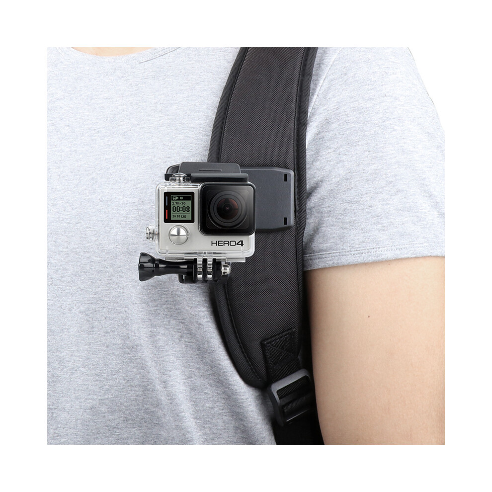 Gopro Accessories Backpack Clip Clamp Mount For Hero 7/6/5/4, Yi 4K, Sjcam, Eken Action Cameras 123643803910