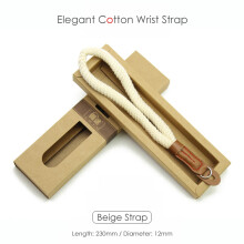 (Creamy-white) Durable Cotton DSLR SLR Camera Hand Wrist Strap For Canon Nikon Sony Leica