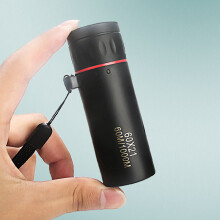 (Standard) 60x21 Mini Monocular with Phone Clip - Portable High Magnification for Outdoor Camping