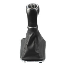 For Zafira B 2005 2006 2007 2008 2009 2010 Gear Shift Knob 5/6 Speed with Pu Gaiter Boot Cover Black 6 Speed