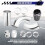 76mm 3" Universal Car Cold Air Intake System with Air Filter Auto Aluminium Intake Pipe Hose Modification Kits Silver 2