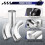 76mm 3" Universal Car Cold Air Intake System with Air Filter Auto Aluminium Intake Pipe Hose Modification Kits Silver 3