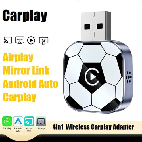 4in1 Wireless CarPlay Adapter AI  Box Airplay/Mirror Link/Android Auto/Carplay Auto Intelligentes System USB Dongle A 2