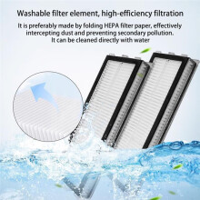 12 Piezas Filtro HEPA de Reemplazo para Qrevo Series, QV35A, QV35S, Qrevo MaxV, Qrevo Vacuum (NO para Q Revo)