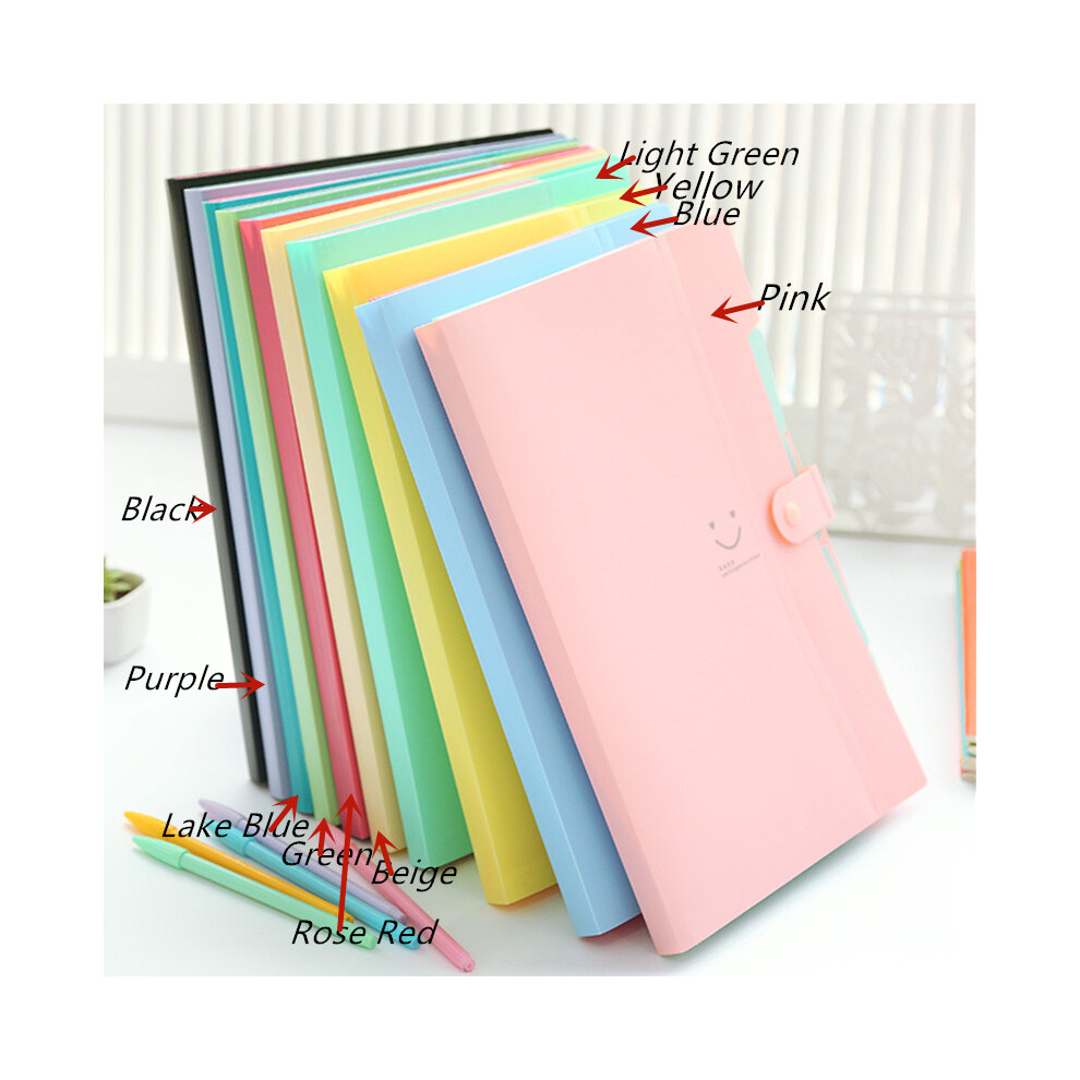 (Green) Expanding File Folder A4 Size Accordian Document Organizer Waterproof Portable 123643808755