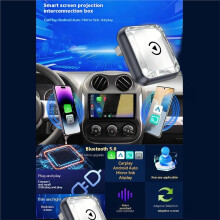 4in1 Wireless CarPlay Adapter Airplay/Mirror Link/Android Auto/Carplay AI Box USB Dongle Car Intelligent System B