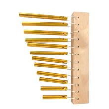 12 Note Bar Chimes Metal Percussion Instrument Orff Wind Chime with Mallet for Music Therapy Kids Education