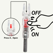 (multi-color) 3PCS LED Lighted Arrow Nocks Tail 6.2mm for Compound Recurve Long Bow Archery