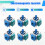 6Pcs Electromagnetic Joystick for  TMR Electromagnetic Anti Drift Joystick Controller Repair Replacement Gaming 2