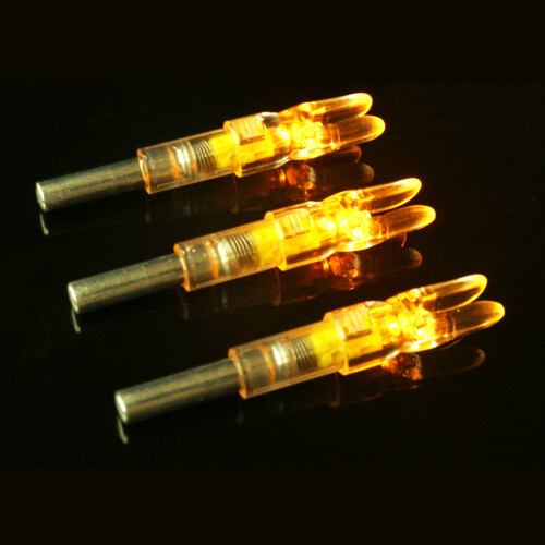 (multi-color) 3PCS Crossbow LED Lighted Nocks 6.2mm Bowstring Activated For Compound Bow Archery