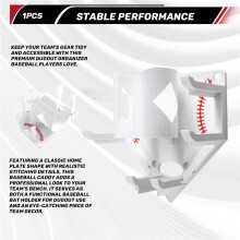 Baseball Softball Dugout Organizer with Drink Holder Portable Fence Mount Baseball Hanging Holder