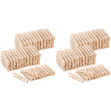 200 Piezas Grandes Pinzas de Madera para Ropa una Granel Alfileres de Ropa de Alta Resistencia para Colgar Ropa Artesanías Imágenes 9CM
