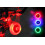 (Red) 4PCS Waterproof LED Tent String Rope Guard Hanging Lights Camping Mini Flashlight 1