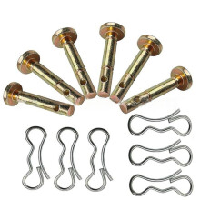 10 Stück 738-04124A Sicherungsstifte & 10 Stück 714-04040 Splinte Set, für MTD für Craftsman Cub Cadet Troy Bilt Schneefräsen