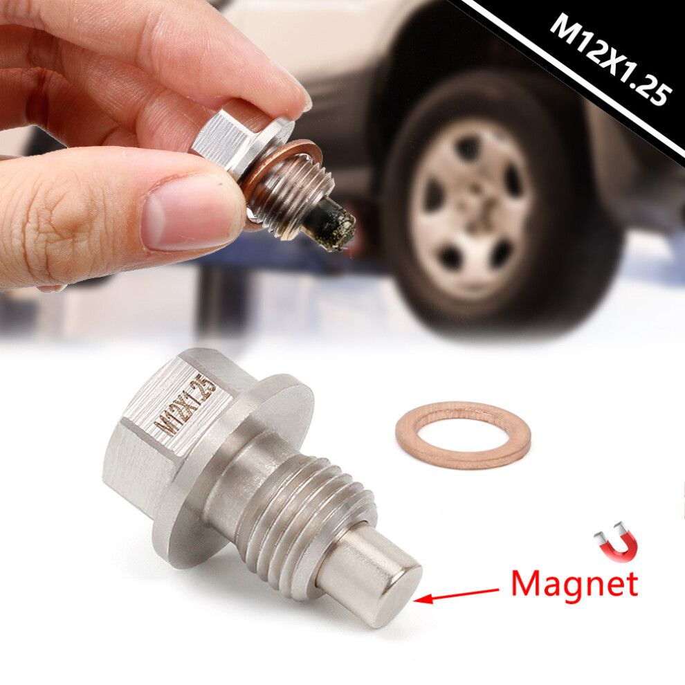(M20*1.5) Stainless Steel Engine Oil Drain Plug With Neodymium Magnet M14 X 1.5Mm 123643775392