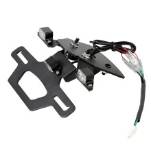 Soporte de Matrícula Plegable con Eliminador de Guardabarros Trasero y Luz LED para ZXMOTO 820RR