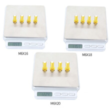 (Titanium, M6x16) 4PCS Titanium M6x16/18/20mm MTB Brake Caliper Fixing Bolts Bicycle Screws