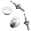 2 PCS Push Button Quick Release Hood Bonnet Pins Lock Clip Car Bumper  Kit Silver 8