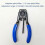 5G Communication Cable Wire Stripper Wire Stripper Tool Fiber Stripping Tool for 2.1x1.6mm Fiber Drop Cable Pliers 6