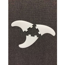 (Blue) PVC Fly Kite Surfing Board Fins Inflatable Boats Shark Fins Safe Water Separator