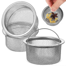2026 Stainless Steel Sink Drain Strainer for Kitchen Use 3Pcs Mesh Basket
