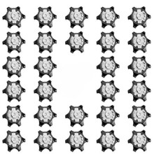 (Black) Golf Shoe Spikes Training Pins - 30PCS Screw-in Cleat Replacement Set