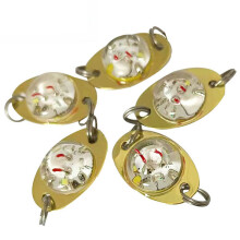 (White) 1PCS LED Iron Sheet Underwater Eye-Shaped Bait Light for Fishing & Squid Attraction