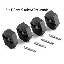 (Black) Pivot Balls & Pivot Ball #7154 for Traxxas 1/16 E-Revo, Slash 4WD, Summit VXL
