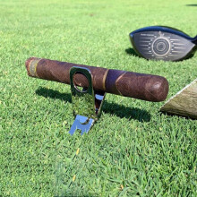 (Gold) 1pcs Magnetic Cigar Holder Golf Sporting Bracket Magnetic Golf Tools