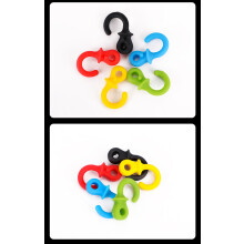 (Black) 4pcs Archery Bow String Stabilizer Monkey Tail Silencer Compound Dampener