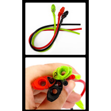(Black) 1pc Archery Tube Peep Sight-Hole Size Rubber Tubing Compound Bow