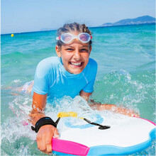(Blue) Surfboard Safety Hand Rope Raft Kayak Lifesaving TPU Rotatable Wrist Strap