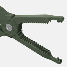 (Black) Wayfarer Multifunctional Fishing Pliers with Hiking Buckle, Lip Controller & Live Fish Clip - Convenient Fishing Supplies