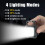 Mini Rechargeable COB Work Light & Keychain Flashlight - USB Charging for Camping 3